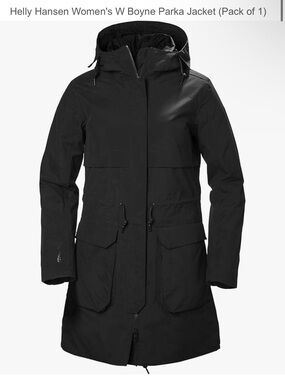 Helly Hansen Women's Black Insulated Parka with Hood